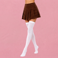 Sexy Black White Soild Color Long Socks Women over Knee Thigh High over the Knee Stockings Lolita Ladies Girls Warm Knee Socks